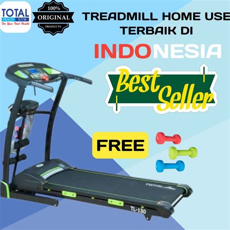 Jual Total Fitness TL 130 Treadmill Listrik Motor Dc 2 Hp Shopee