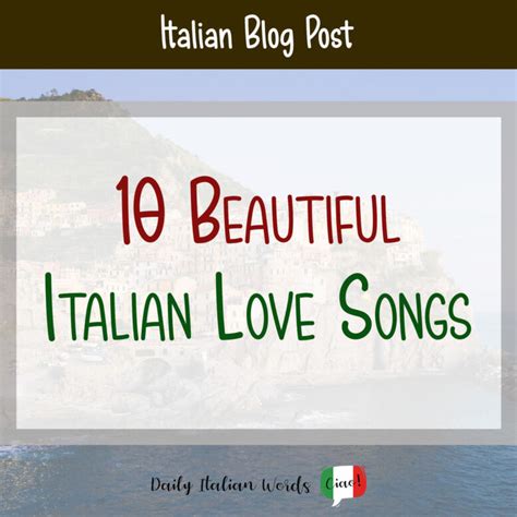 10 Beautiful Italian Love Songs - Daily Italian Words