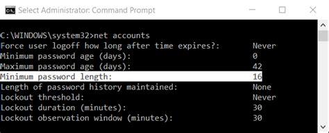 How To Set A Minimum Password Length In Windows 10