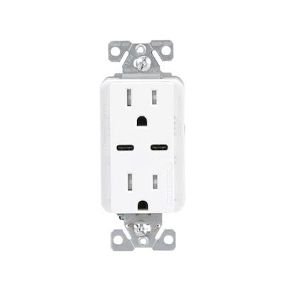 USB outlet Dual Type C Electrical Outlets at Lowes.com