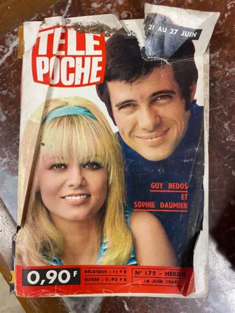 REVUE LIVRE TÉLÉ Poche 1969 N 175 Guy Bedos Sophie Daumer EUR 15 00