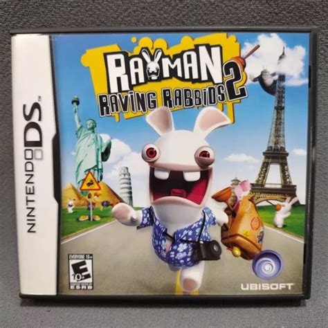 RAYMAN RAVING RABBIDS 2 Complete In Box CIB Tested Working Original