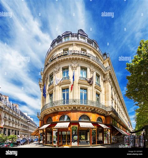 Le Grand Hotel in Paris. French architecture. Tourism monument Stock ...