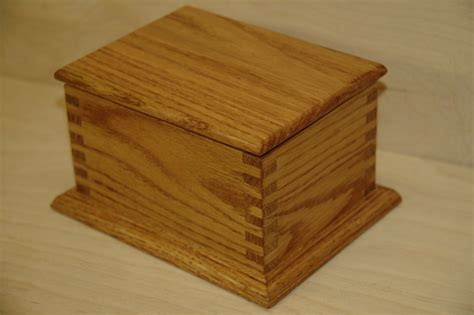 Hand Crafted Oak Finger Jointed Box And Lid By Wooden It Be Nice