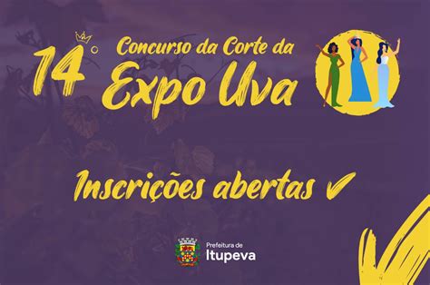 Estão abertas as inscrições para a composição da Corte da Expo Uva