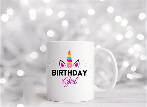 Unicorn Birthday Girl Svg Unicorn Face Svg Unicorn Svg Birthday Girl