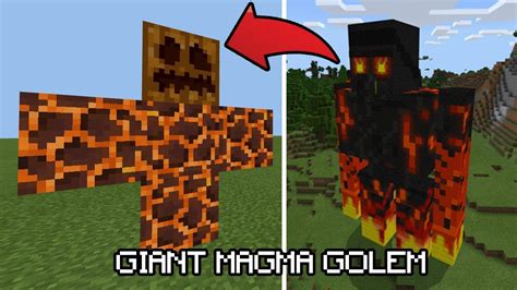 How To Spawn A Giant Magma Golem In Mcpe Not Fake Youtube