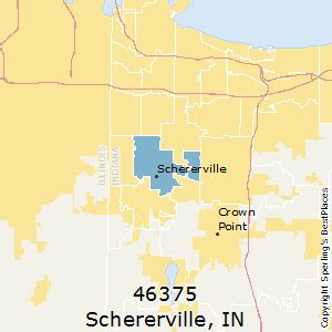 Schererville (zip 46375), IN