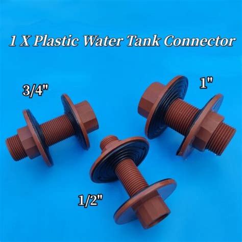 1pcs Plastic Water Tank Connector Male Female Water Pipe Fittings 12 34 1 Ebay