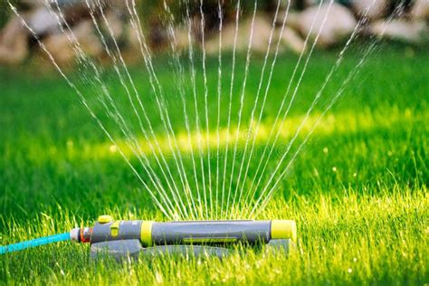 Watering System Stock Photo Image Of Grass Irrigation 33753038