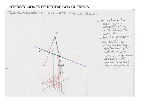 Dibujo T Cnico Ii Elcano Intersecciones De Rectas Y S Lidos