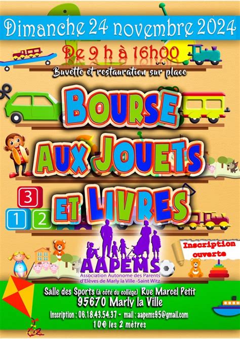 Bourse Aux Jouets Et Livres Marly La Ville