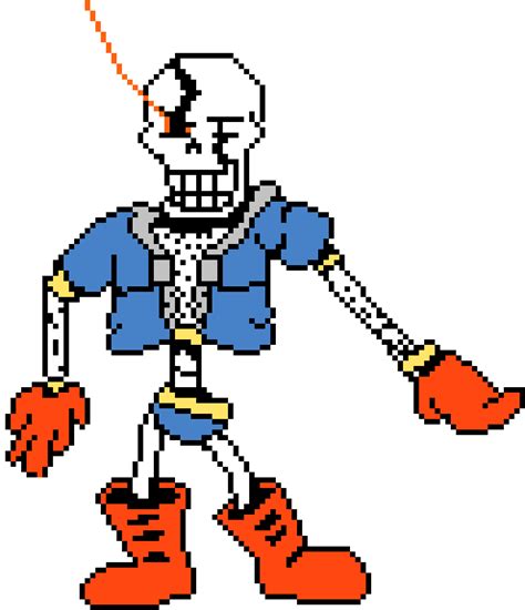 Disbelief Papyrus Nokindness Mode Phase 4 Battle Sprite Pixel Art Maker