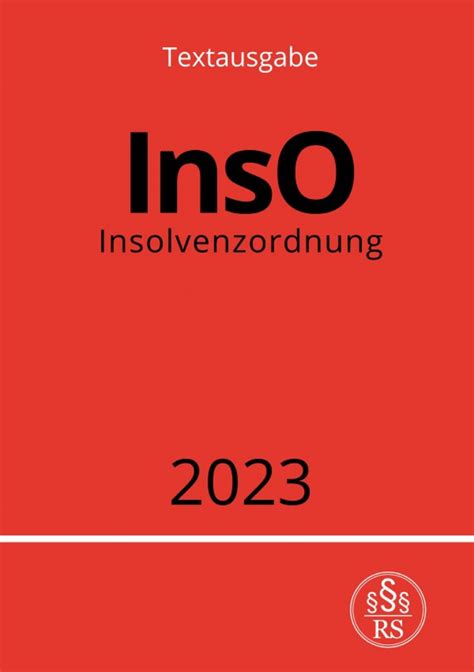 Insolvenzordnung Inso Online Kaufen Thalia