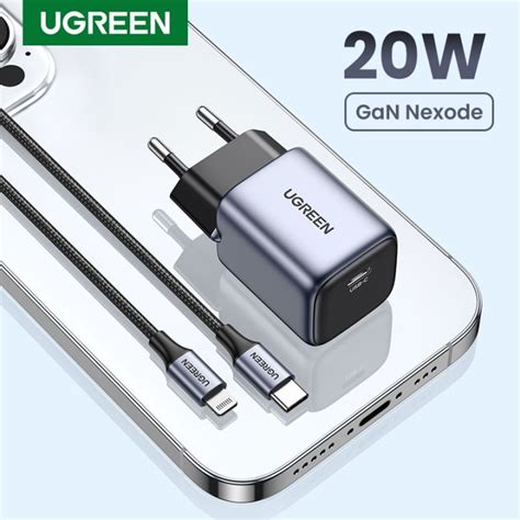 UGREEN 20W Gan Charger PD Fast USB Type C Charger USB C PD3 0 QC3 0