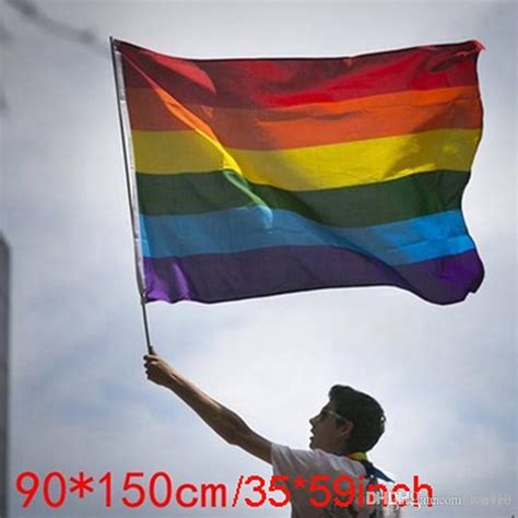 2021 Rainbow Flag 3x5ft 90x150cm Lgbt Flag Banner Polyester Colorful Rainbow Flag Outdoor