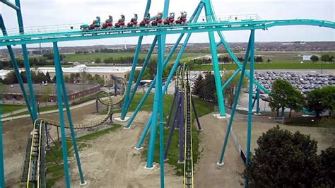 Dragon Fire Front Seat On Ride Hd Pov Canadas Wonderland Youtube