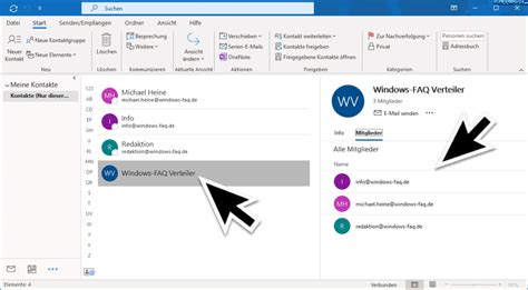 Outlook E Mail Verteilergruppe Anlegen Windows FAQ