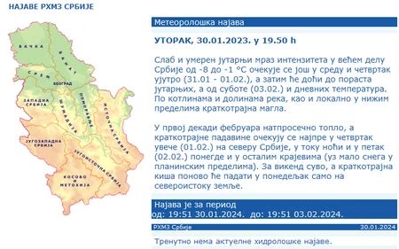 Najnovije Rhmz Upozorenje Ve Eras I Sutra Hladno A Evo Kakvo Vreme