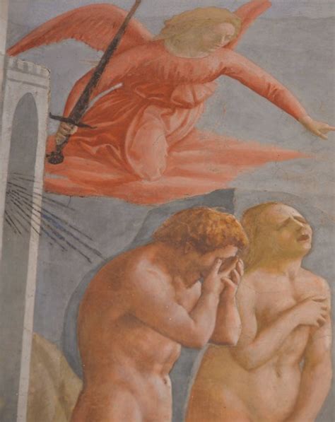 Expulsion From The Garden Masaccio 1426 27 Brancacci Chapel