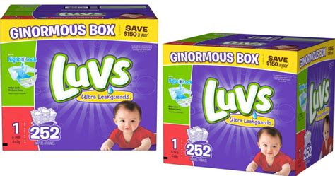 Sams Club Luvs Diapers Ginormous Boxes Only 1948 Shipped Just 77