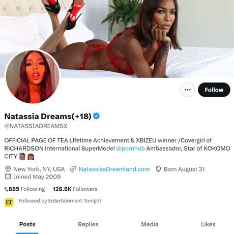 Natassia Dreams Twitter TS Twitter Twitter Porn Account