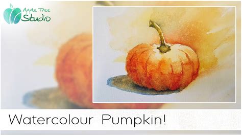 Paint A Watercolour Pumpkin With Me YouTube