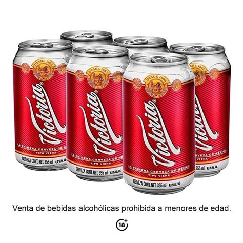 Cerveza Oscura Victoria Latas De Ml C U Walmart