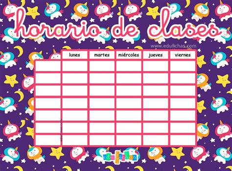 Nuevos Horarios Para Imprimir Para El Curso 2019 2020 Descarga Nuestras Plantillas De Horario