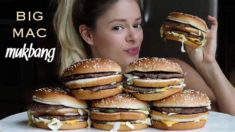 Mcdonalds Big Mac Challenge Mukbang Youtube