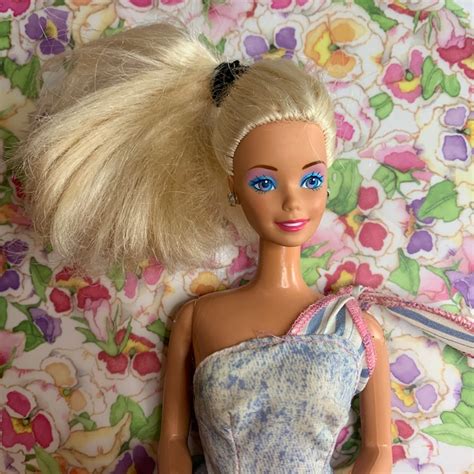 Barbie Doll Blonde Hair 1966 Mattel Made In Malaysia Etsy