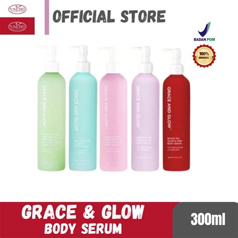 Jual Grace And Glow Body Serum 300ml Shopee Indonesia