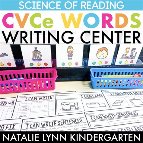 Cvce Words Phonics Writing Center Science Of Reading Aligned