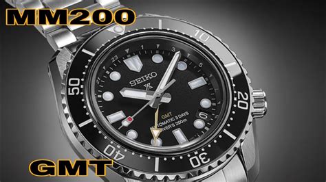 Seiko Prospex SPB383 Sea MM200 Automatic GMT Black YouTube