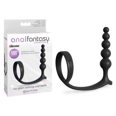 Cit Rotique Afc Ass Gasm Cockring Anal Beads Black