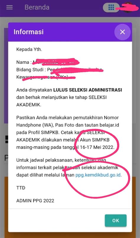 Terbaru Ppg Pengumuman Hasil Seleksi Administrasi Ppg Tahap Tahun