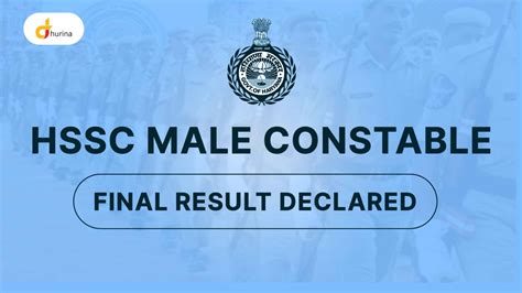 Haryana Police Constable Result Declared Check Cut Off Score