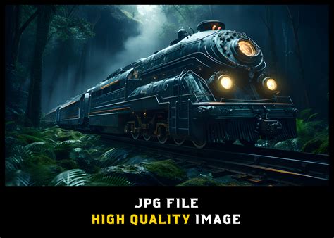 Fantasy Train in the Forest Graphic by WODEXZ · Creative Fabrica