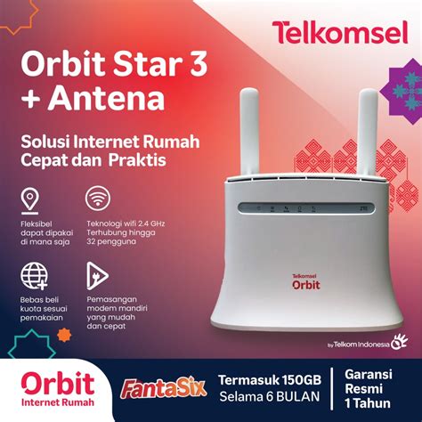 Telkomsel Orbit Star Modem Wifi G Highspeed Bonus Data With Antenna