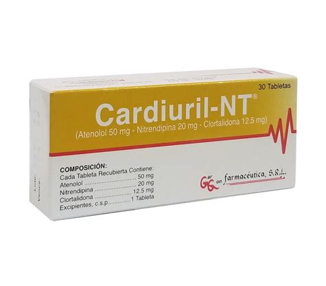 Cardiuril NT Tabletas FarmaciaRD