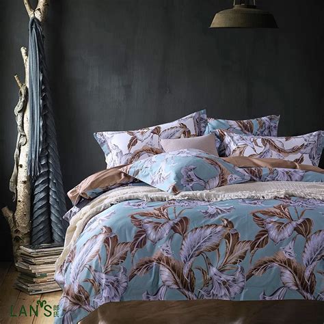 2017 High End Thicken 100s 100 Cotton 4pcs Bedding Sets Digital Printed