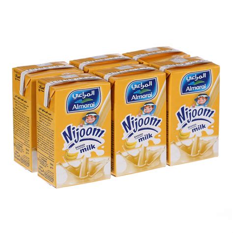 Almarai Long Life Banana Nijoom Milk 200ml × 6s Sharjah Co Operative