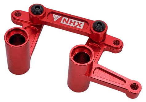 NHX RC Aluminum Steering Bellcrank Red 1 10 2WD Slash Bandit Rustler