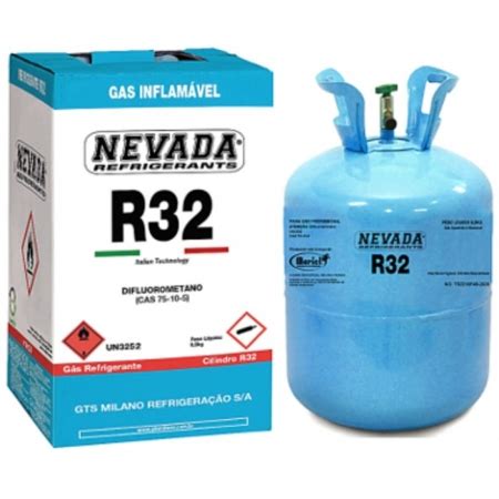 R32 GÁS REFRIGERANTE R32 9 5KG NEVADA CILINDRO DESCARTAVEL