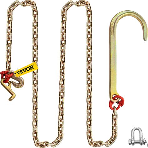 Buy VEVOR J Hook Chain 5 16 In X 10 Ft Tow Chain Bridle Grade 80 J