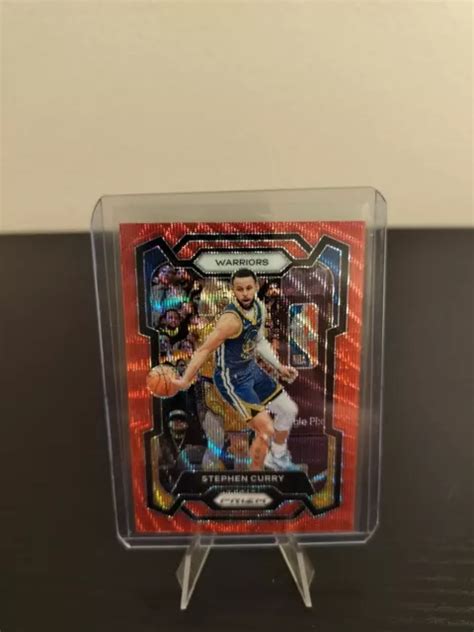 2023 24 PANINI PRIZM Stephen Curry Rubino Onda Rossa Golden State