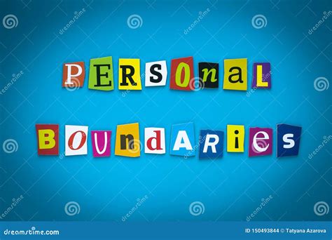 Personal Boundaries Mind Map Concept For Presentations And Reports