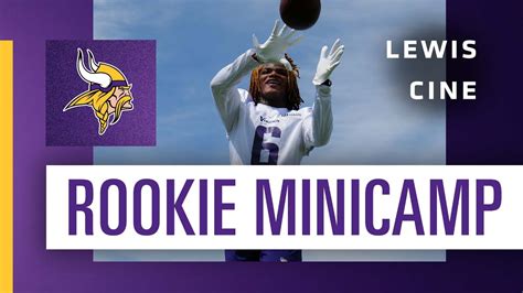 Lewis Cine Rookie Minicamp Highlights Minnesota Vikings Youtube