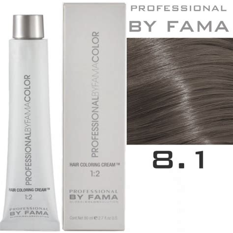 8 1 Light Ash Blonde Professional By FAMA 80ml 100ml 20 Vol Developer