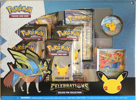 POKEMON CELEBRATIONS ZACIAN LV X DELUXE PIN COLLECTION BOX Pokefeens